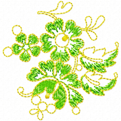 Flowers And Tree Embroidery Design 10 Flowers And Tree Embroidery Design 10